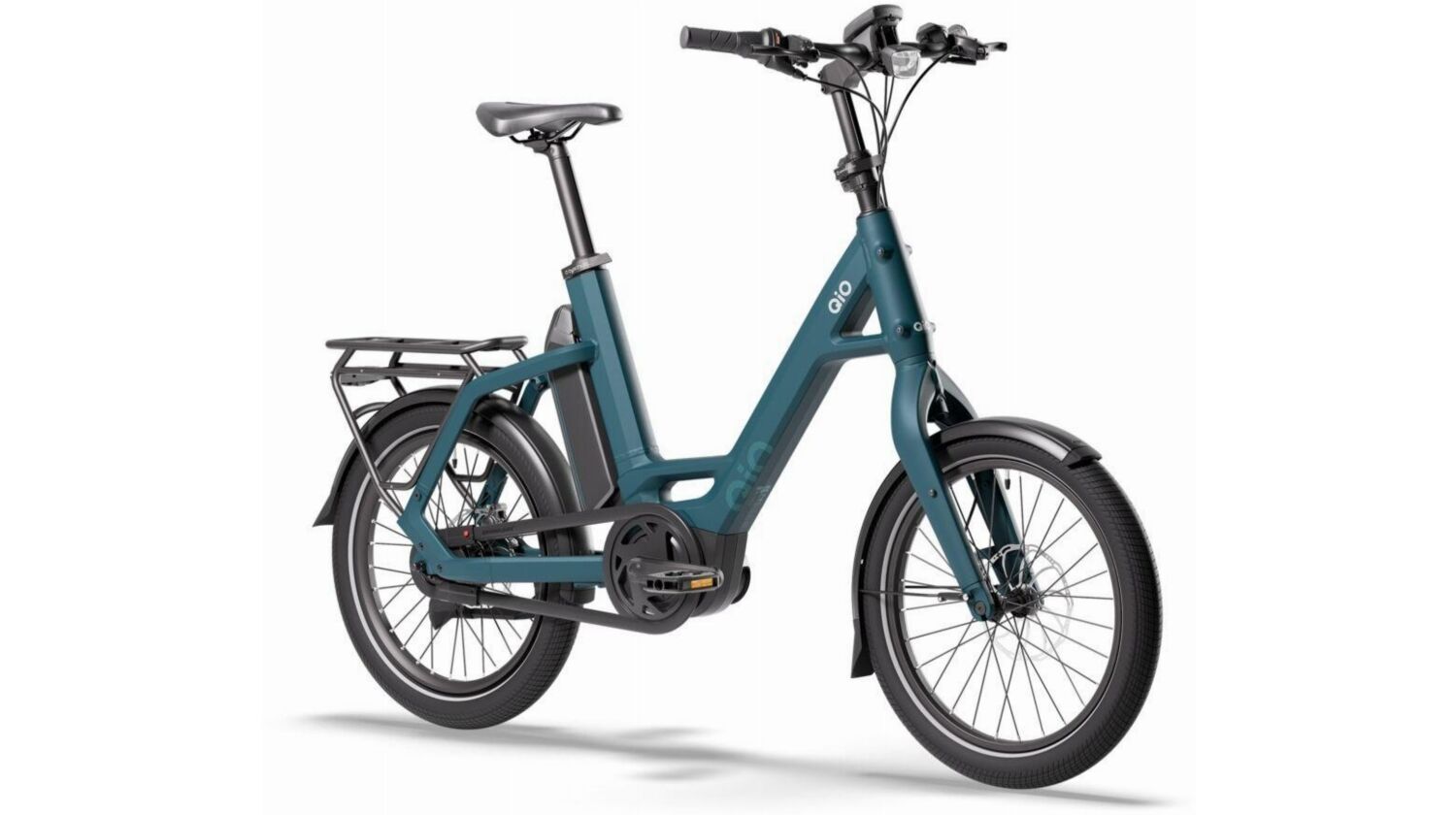 QiO Compact AP-8 Rücktrittnabe 545 Wh E-Kompaktrad 20" petrol blue matt 48 cm