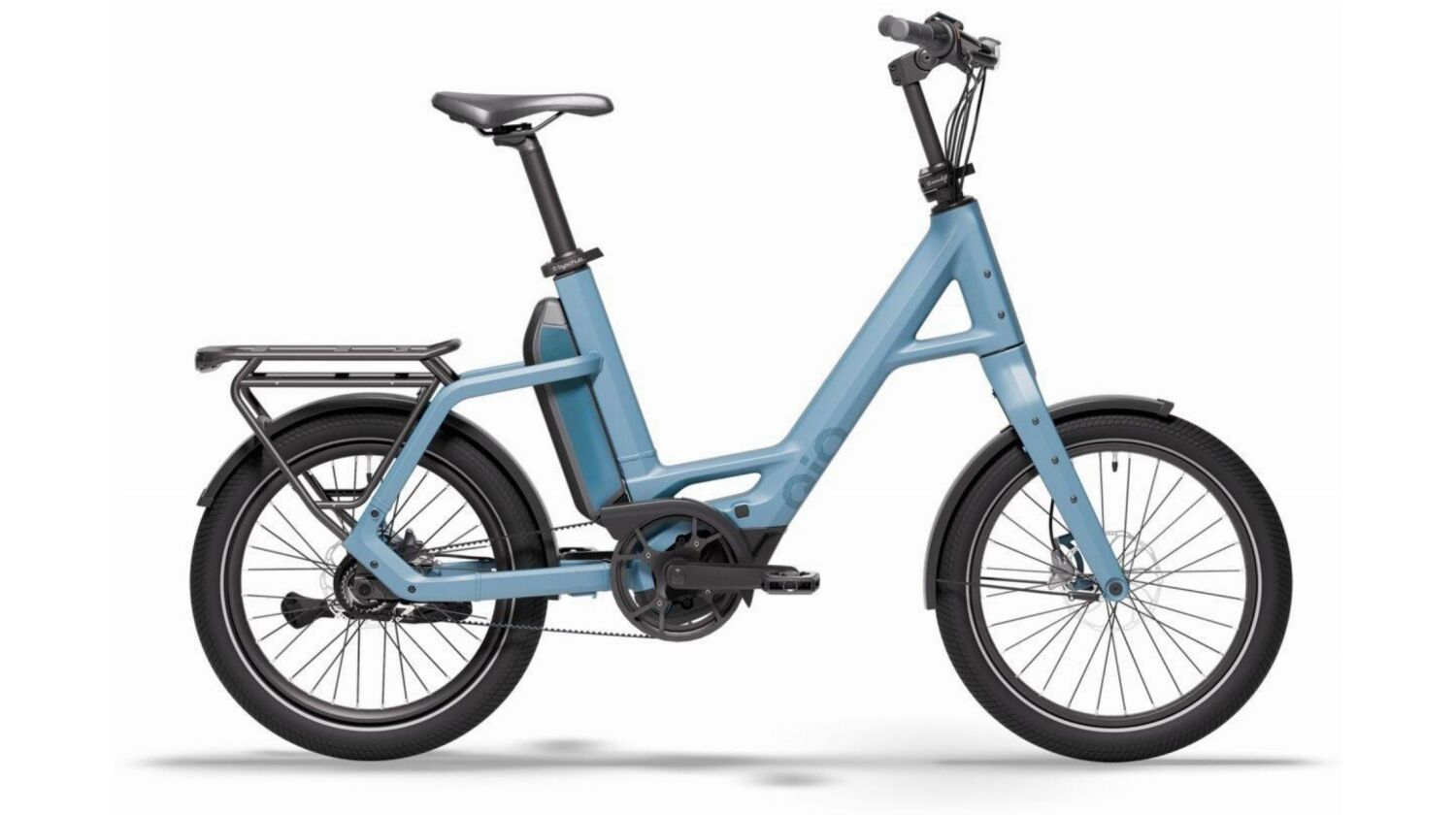 QiO Compact P5 545 Wh E-Kompaktrad 20" retro blue matt 48 cm