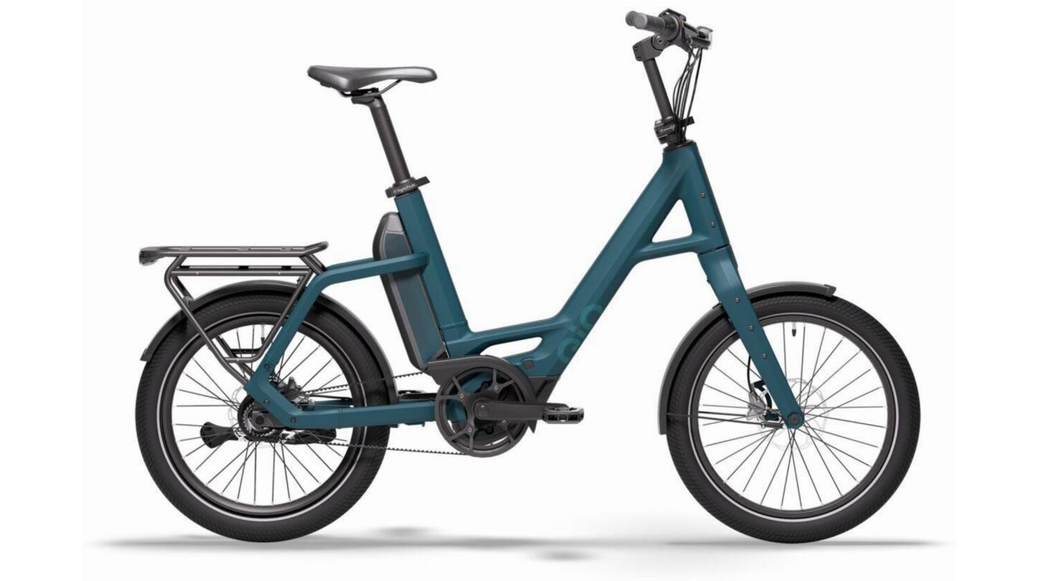 QiO Compact P5 Rücktrittnabe 545 Wh E-Kompaktrad 20" petrol blue matt 48 cm