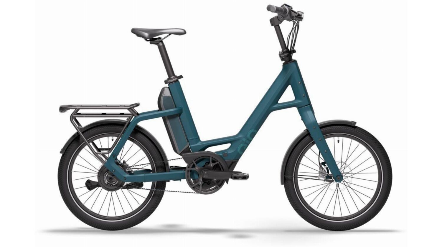 QiO Compact PE Enviolo TR 545 Wh E-Kompaktrad 20" petrol blue matt 48 cm