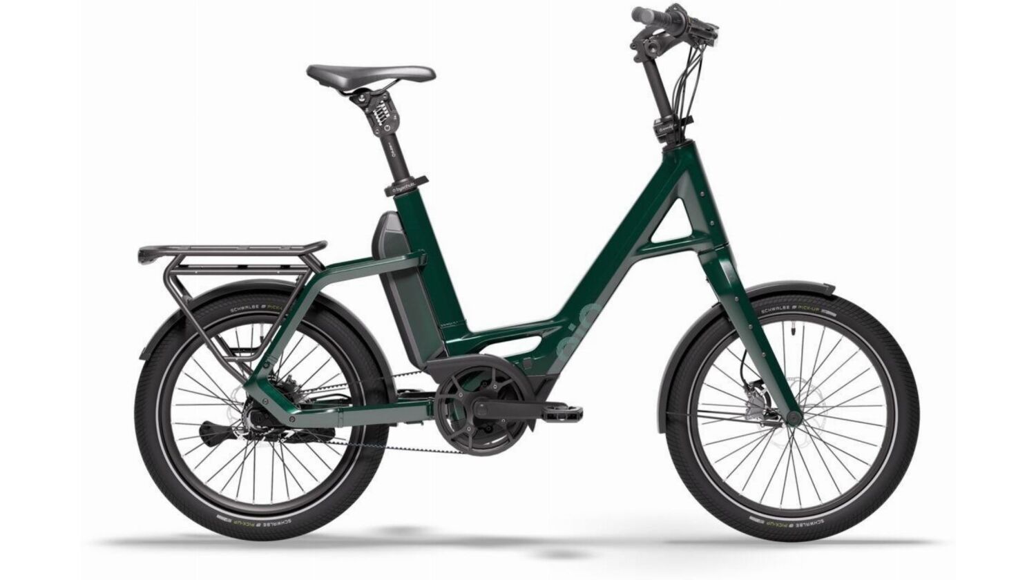 QiO Compact PX5+ 800 Wh E-Kompaktrad 20" forest green 48 cm