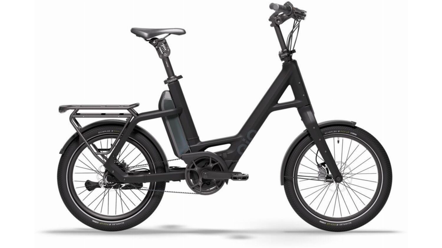 QiO Compact PX5+ 800 Wh E-Kompaktrad 20" night black matt 48 cm