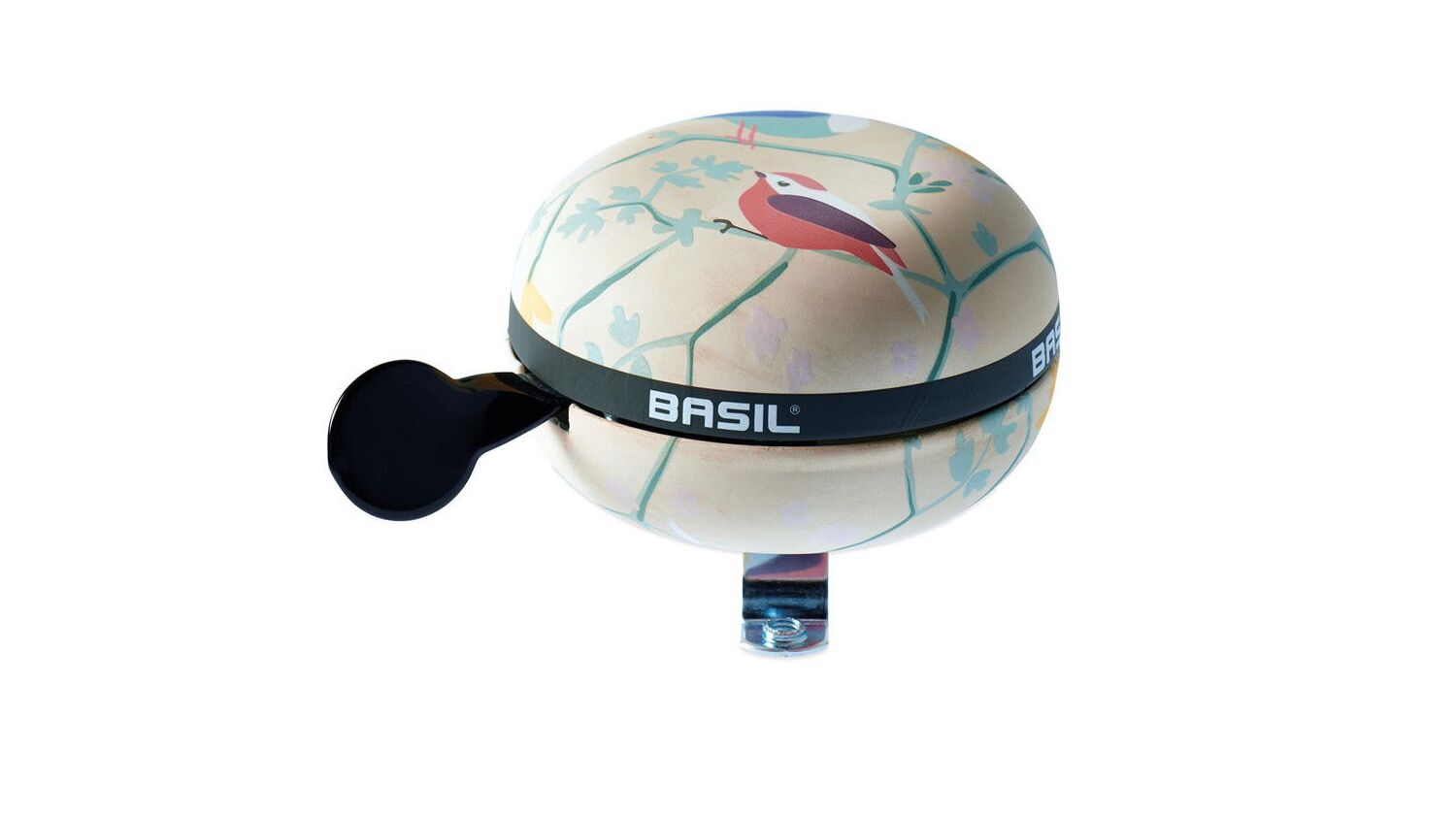 Basil Ding Dong Glocke Wanderlust ivory-white, Metall, Ø80mm