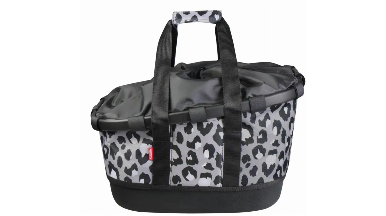 KLICKfix Reisenthel Bikebasket GT Gepäckträgertasche mit UniKlip 2 Adapter leo nero 21 L