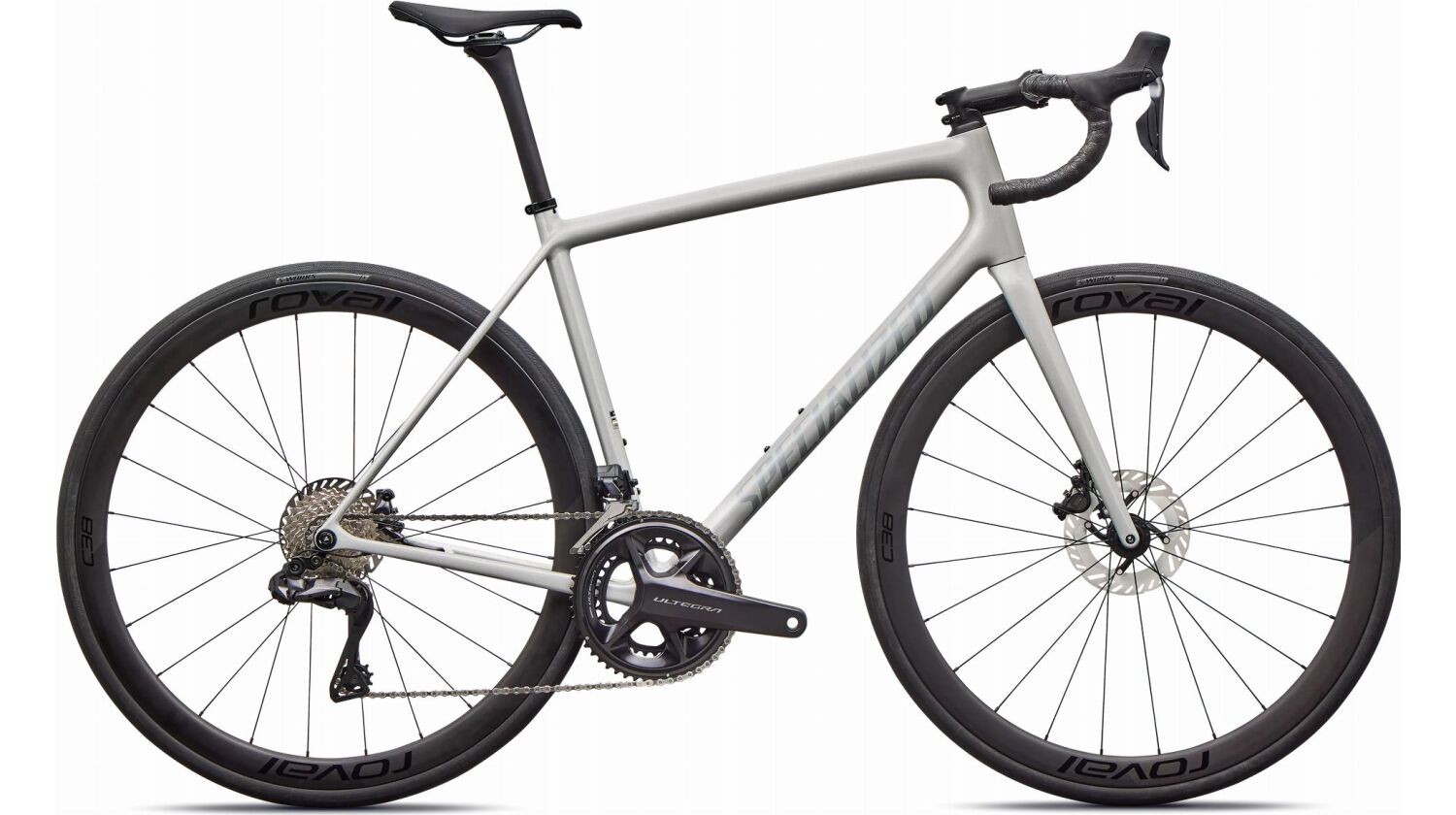 Specialized Aethos 2 Expert DI2 Rennrad Diamant 28" Gloss Dolomite Metallic / Blue Pearl Over Shadow Silver