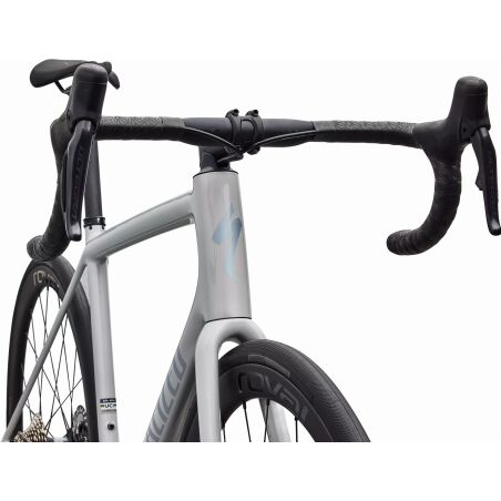 Specialized Aethos 2 Expert DI2 Rennrad Diamant 28" Gloss Dolomite Metallic / Blue Pearl Over Shadow Silver