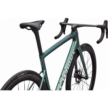 Specialized S-Works Tarmac SL8 DI2 Rennrad Diamant 28" Gloss Premium Fjord Metallic/White Metallic Silver