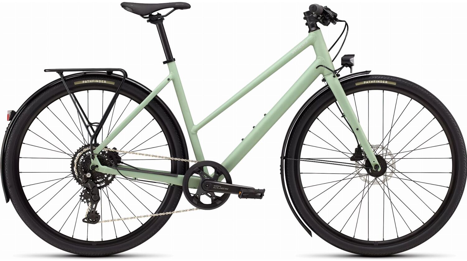 Specialized Sirrus X 2.0 EQ ST Trekkingrad Trapez 28" Satin Pistachio/Dolomite Metallic Frost Reflective