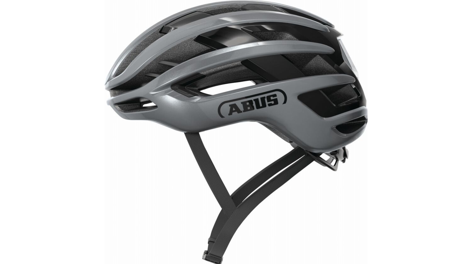 Abus AirBreaker 2.0 Rennrad-Helm graphite silver