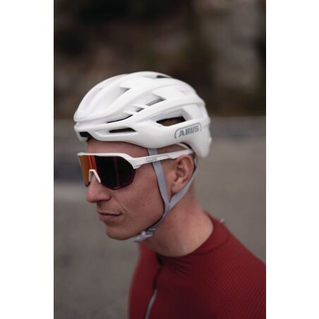 Abus AirBreaker 2.0 Mips Rennrad-Helm shiny white