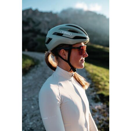 Abus Taipan Rennrad-Helm shiny white