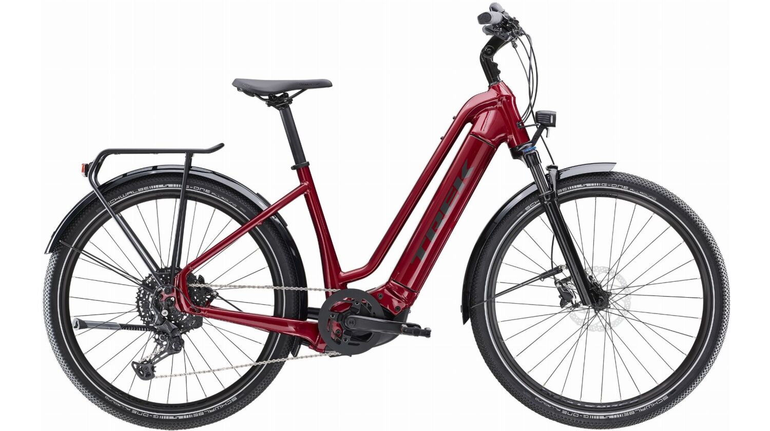Trek Allant+ 7 Lowstep 625 Wh E-Bike Wave 27,5" Crimson