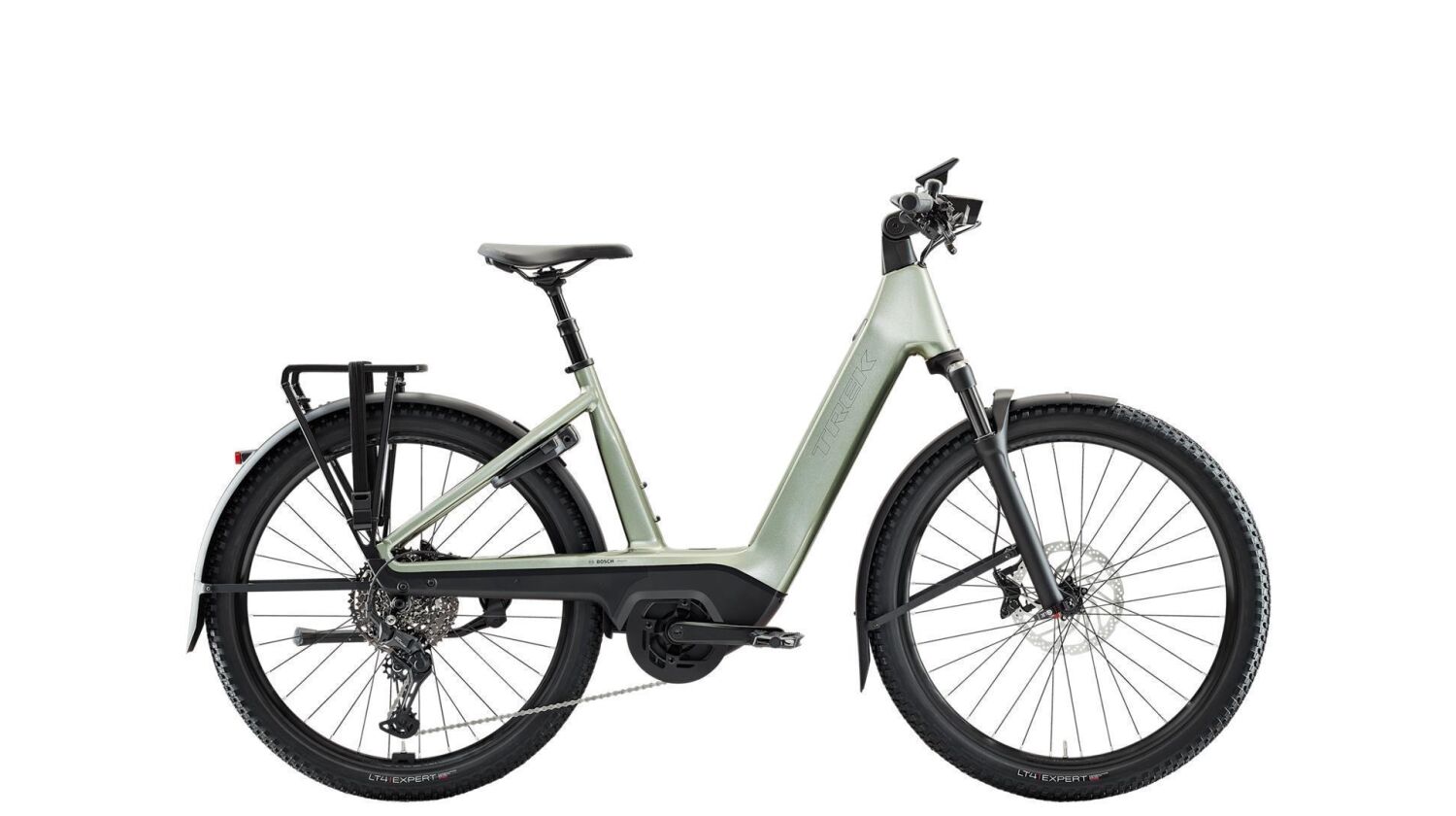 Trek Charter+ 4 Trail Lowstep 800 Wh E-Bike Wave 27,5" lichen green