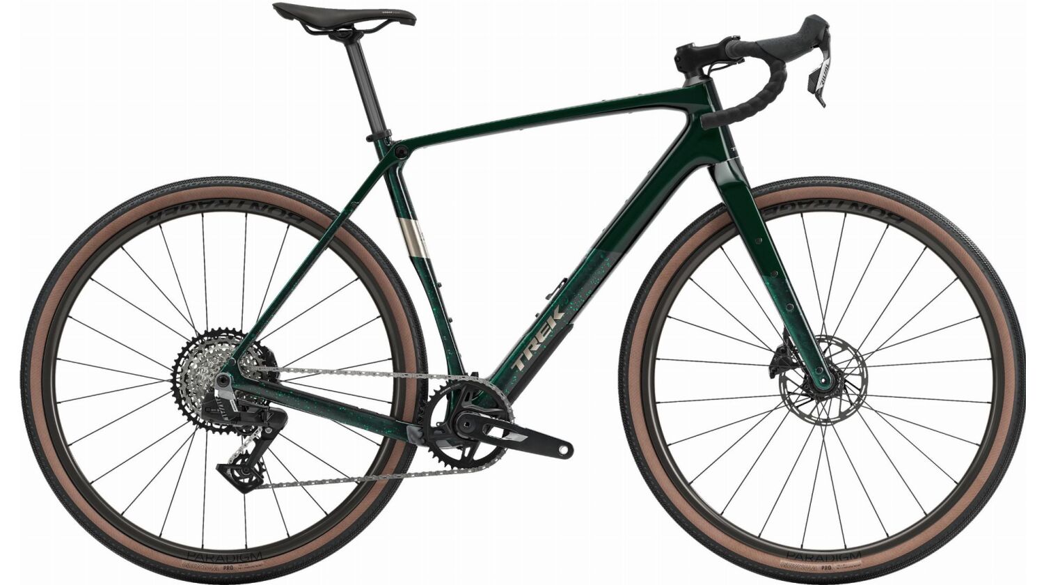 Trek Checkpoint SL 6 AXS Gen 3 Gravelbike Diamant 28" dark green/ivy smoke splatter