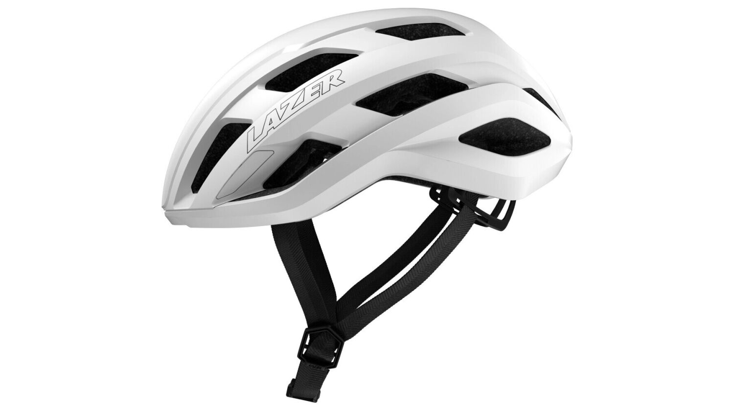 Lazer Strada KinetiCore Rennrad-Helm matte full white