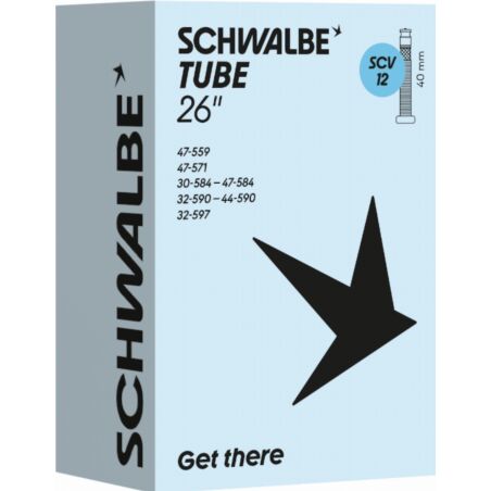 Schwalbe Standard Schlauch 26" NR. 12 schwarz ETRTO 30/47-559/597