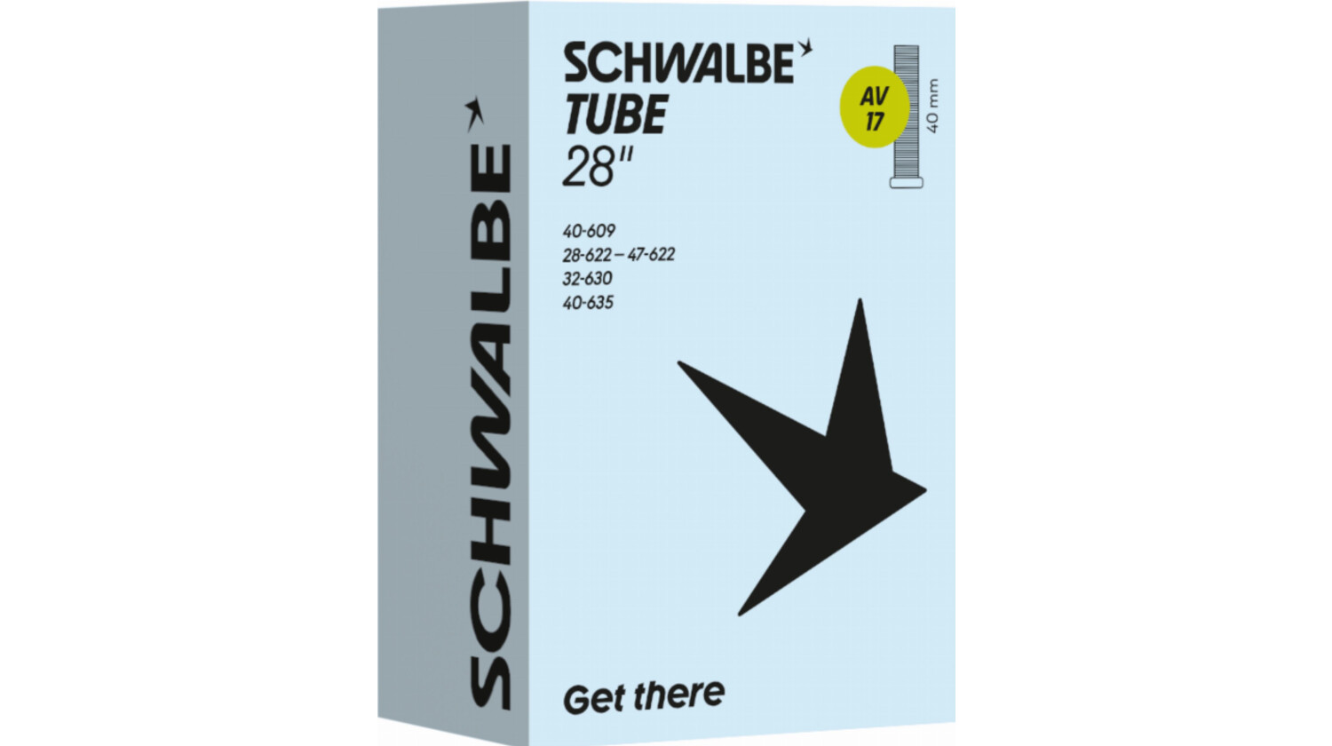 Schwalbe Standard Schlauch 28" NR. 17 schwarz ETRTO 28/47-622/635