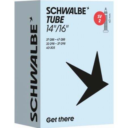 Schwalbe Standard Schlauch 14"/16" NR. 2 schwarz ETRTO 32/47-288/305