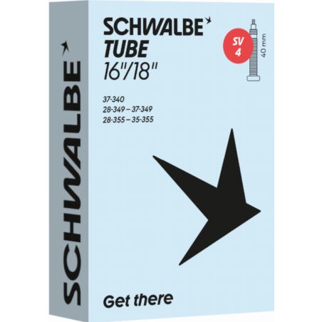 Schwalbe Standard Schlauch 16"/18" NR. 4 schwarz ETRTO 28/37-340/355