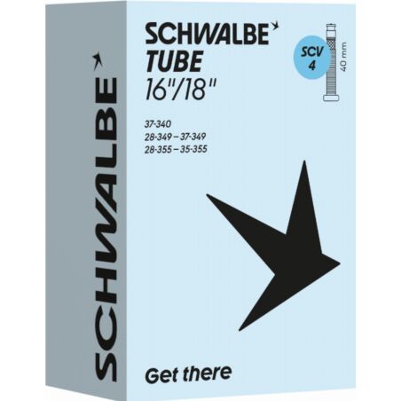 Schwalbe Standard Schlauch 16"/18" NR. 4 schwarz ETRTO 28/37-340/355