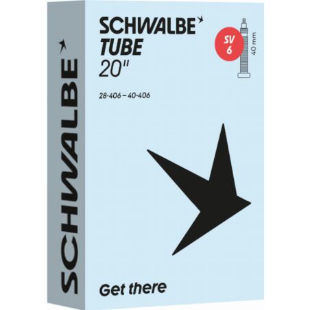 Schwalbe Standard Schlauch 20" NR. 6 schwarz ETRTO 28/40-406