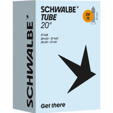 Schwalbe Standard Schlauch 20" NR. 7S schwarz ETRTO...