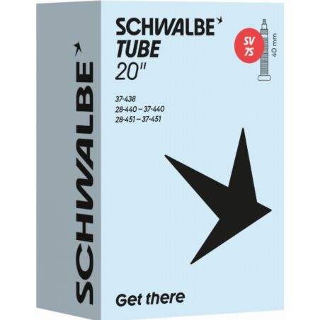 Schwalbe Standard Schlauch 20" NR. 7S schwarz ETRTO 28/37-438/451