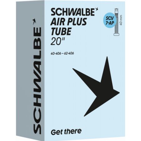 Schwalbe Air Plus Schlauch 20" NR. 7-AP schwarz ETRTO 40/62-406