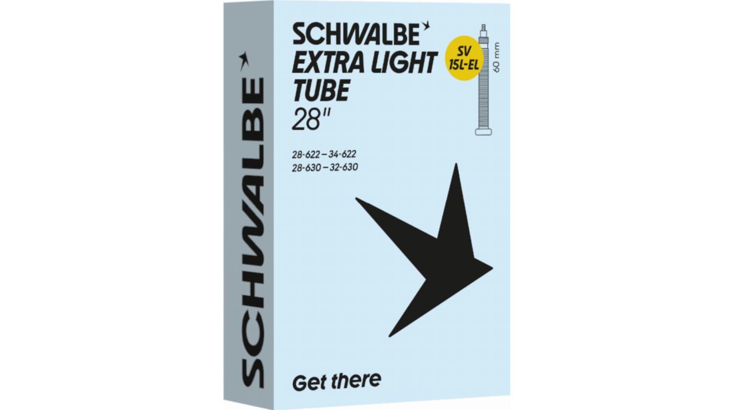 Schwalbe Extra Light Schlauch 28" NR. 15L-EL schwarz ETRTO 28/34-622/630