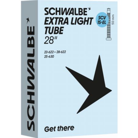Schwalbe Extra Light Schlauch 28" NR. 15-EL schwarz ETRTO 23/28-622/630