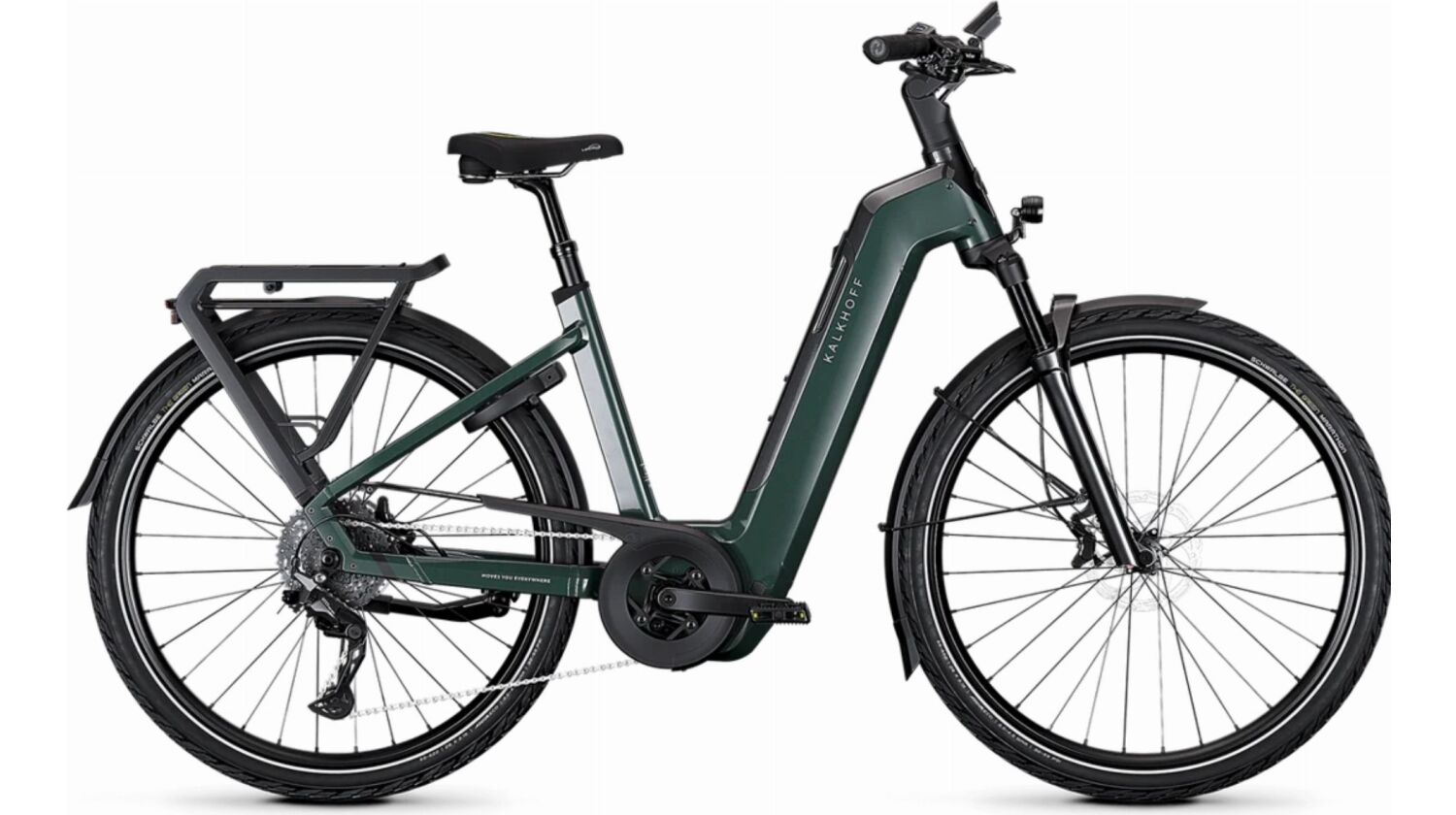 Kalkhoff Endeavour 5+ Advance 800 Wh E-Bike Wave 28" techgreen/diamondblack glossy