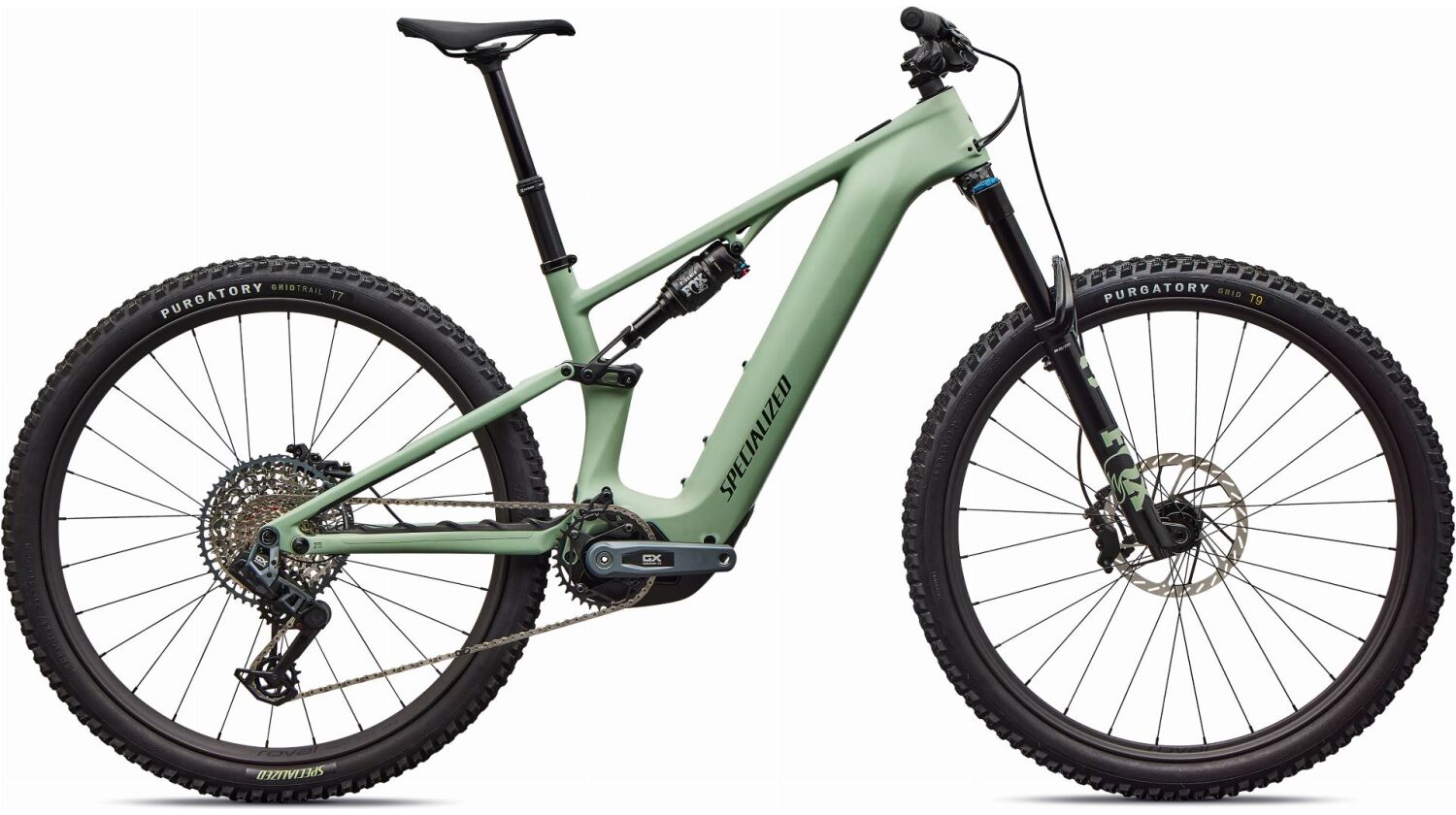 Specialized Turbo Levo R Expert NB 840 Wh E-Bike Fully 29" Satin Pistachio/Dark Moss Green