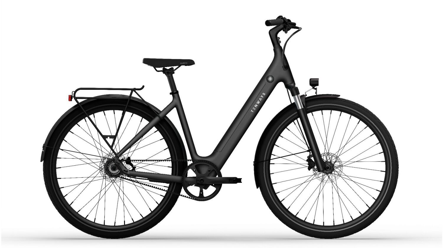 Tenways CGO800S 475 Wh E-Bike Wave 28" midnight black 48 cm
