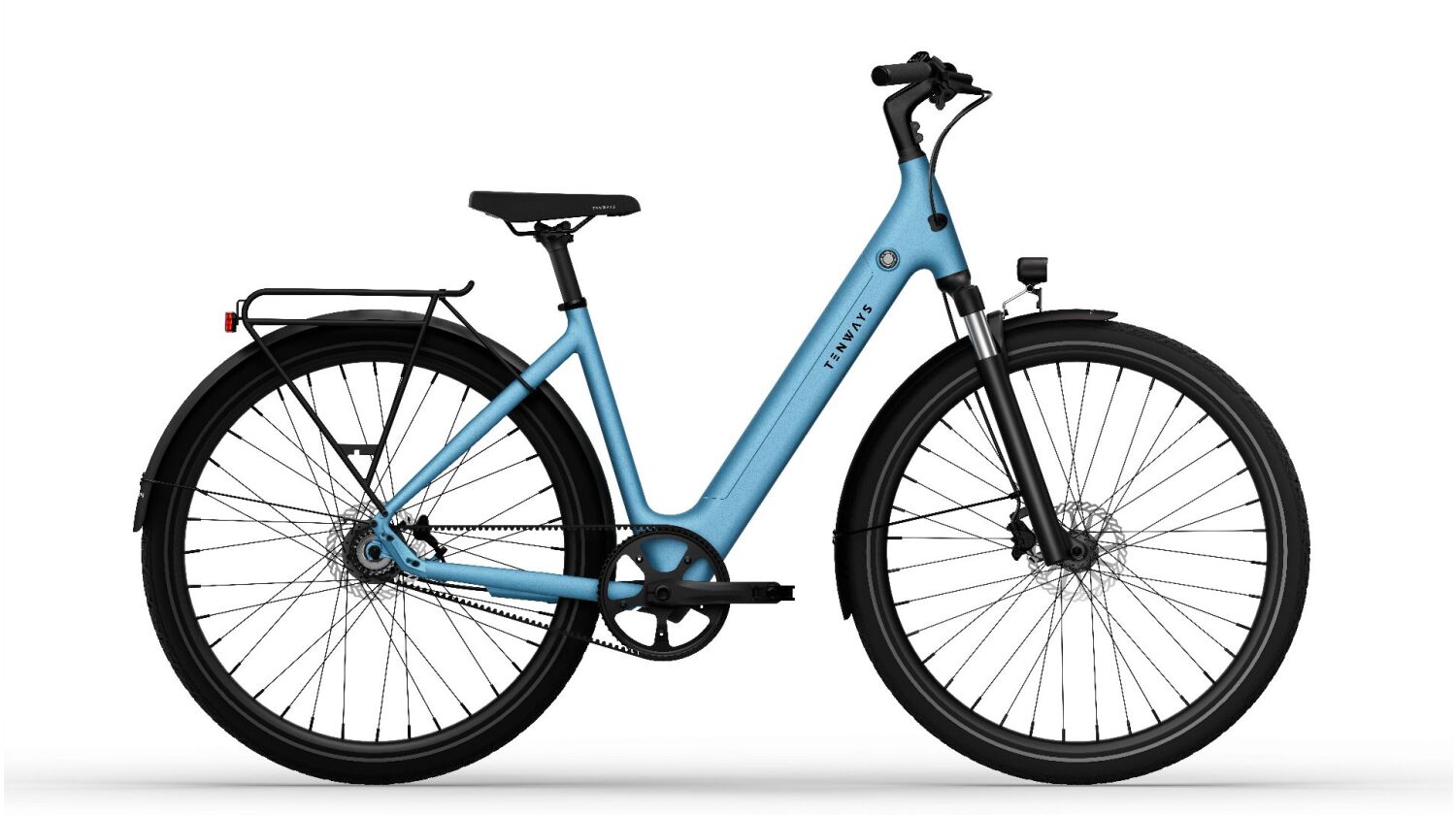 Tenways CGO800S 475 Wh E-Bike Wave 28" sky blue 48 cm