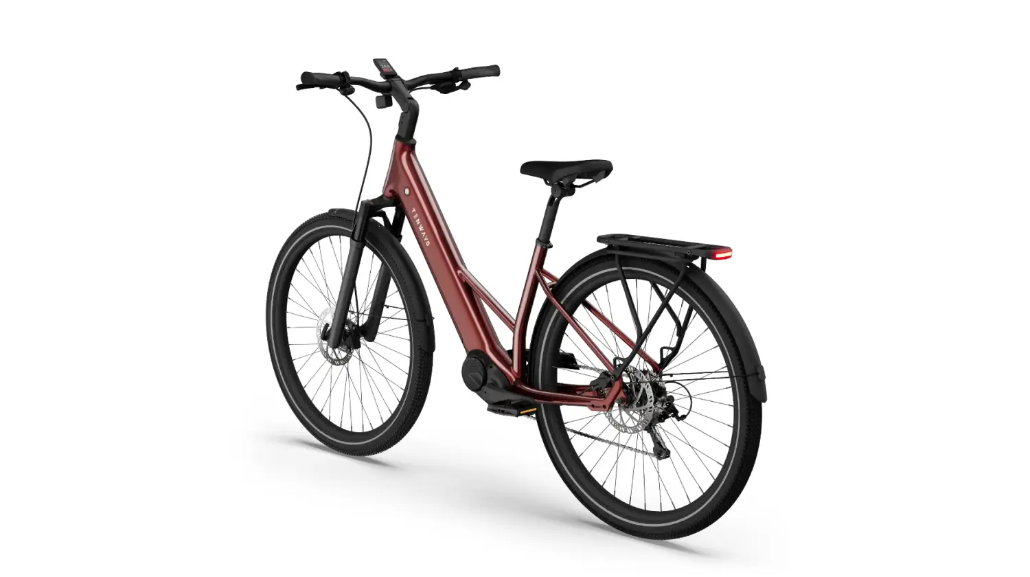 Tenways AGO AIR 560 Wh E-Bike Wave 28" velvet red 43 cm