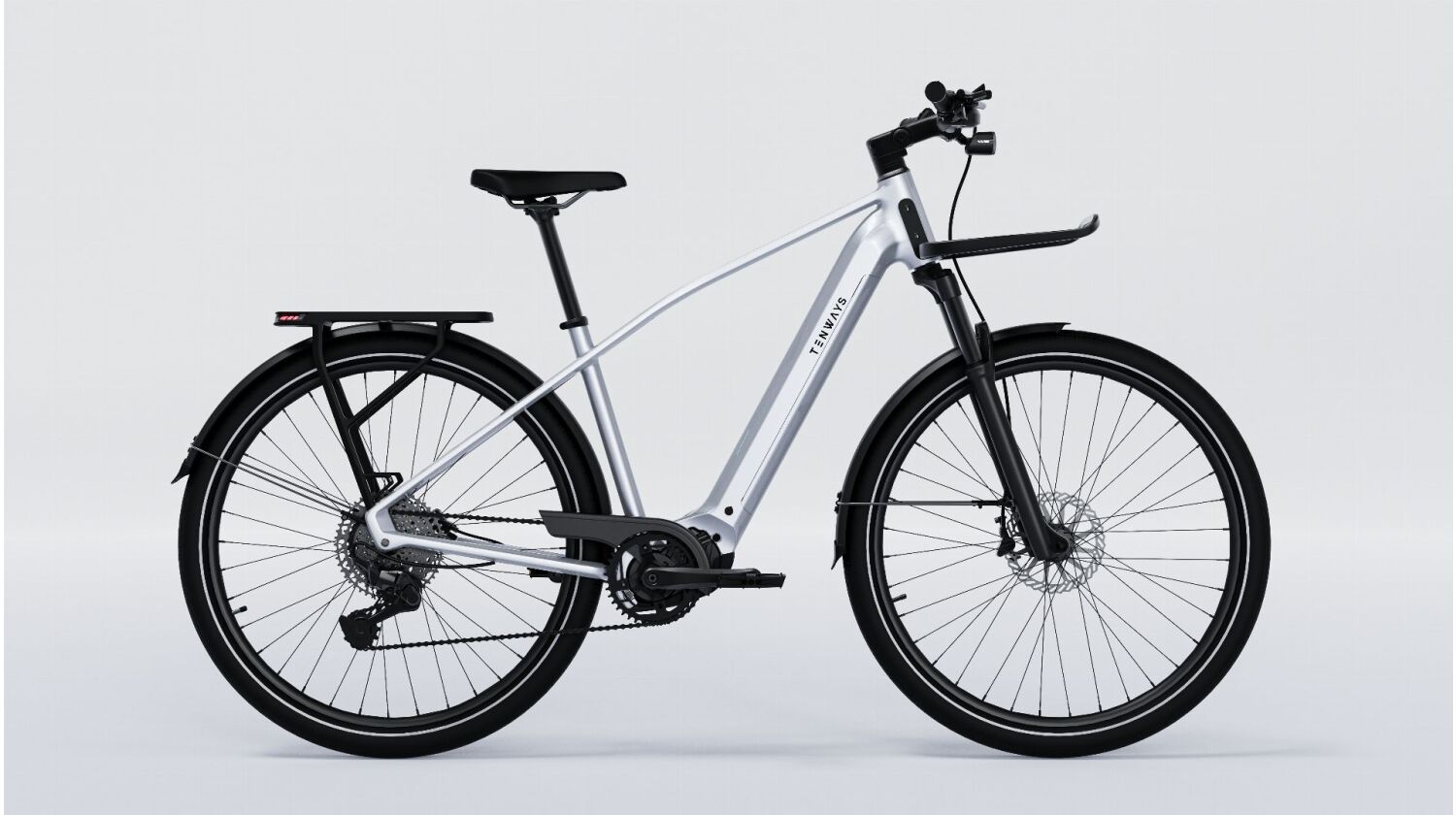 Tenways AGO X Special Edition 560 Wh E-Bike Diamant 29" starlight silver 47 cm