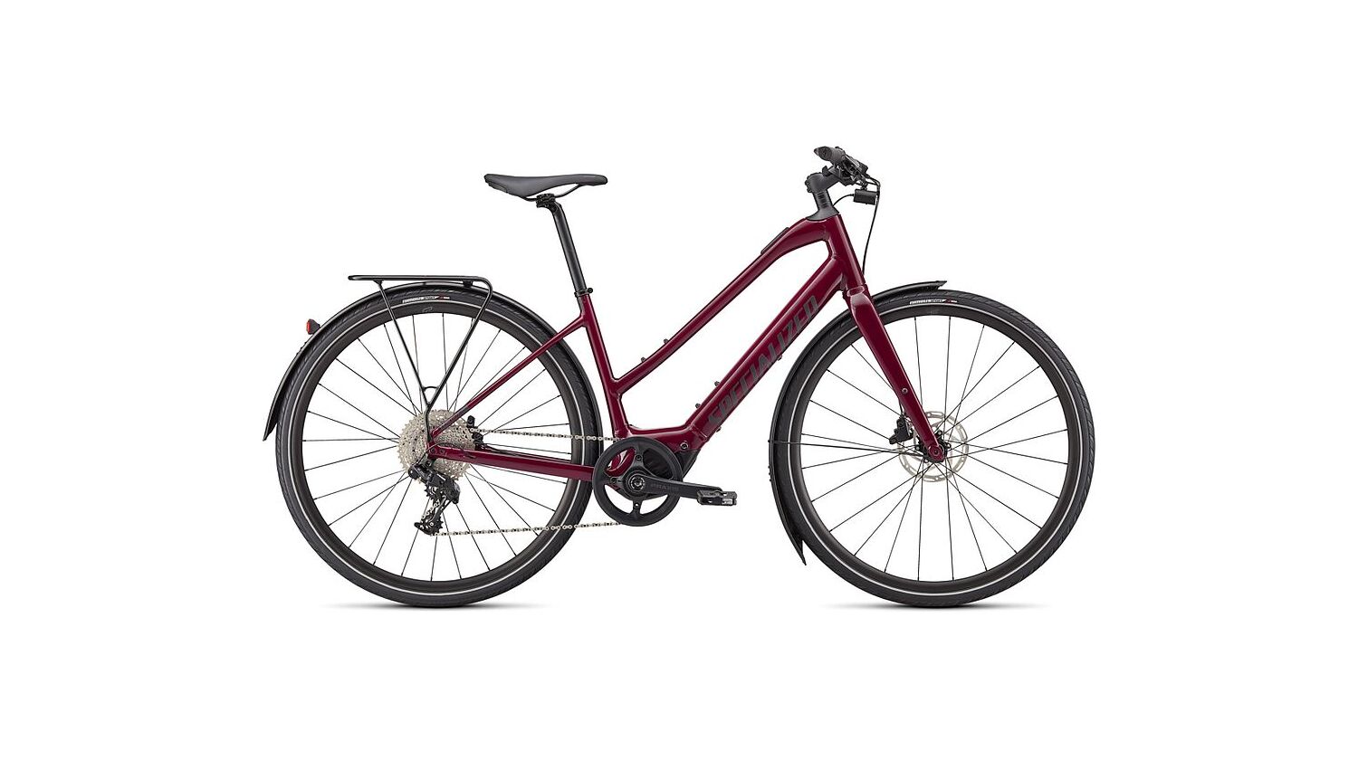 Specialized Turbo Vado SL 4.0 ST EQ 320 Wh E-Bike Trapez 28" raspberry/black reflective L