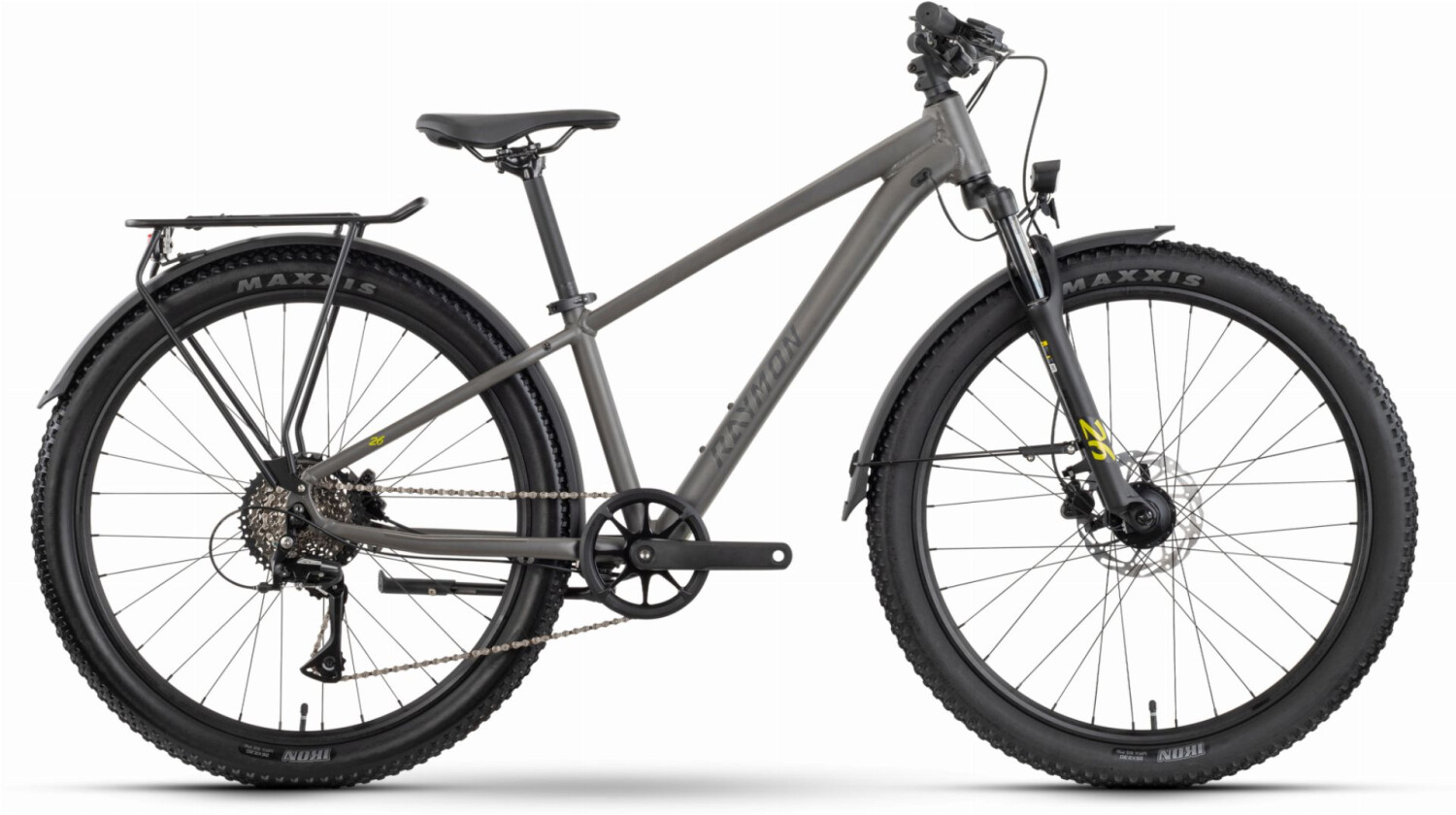 Raymon Nayta Pro Street Jugendrad Diamant 26" pipegrey/mustard one size