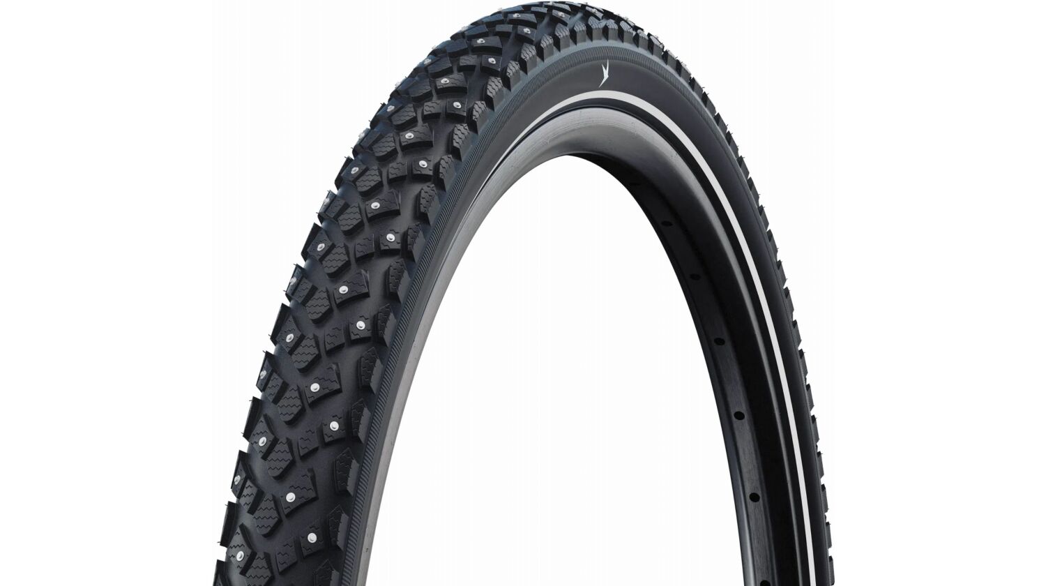 Schwalbe Marathon Plus Spike SmartGuard, Standard, Tube Drahtreifen 24", Winter black/reflex 47-507