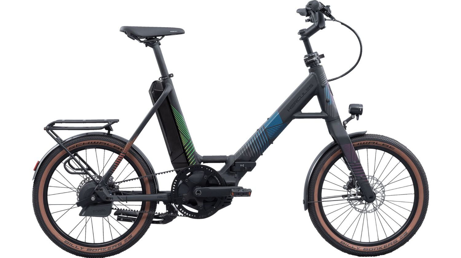 Hercules Rob Fold SL IQ 400 Wh E-Faltrad 20" night city lights 48 cm