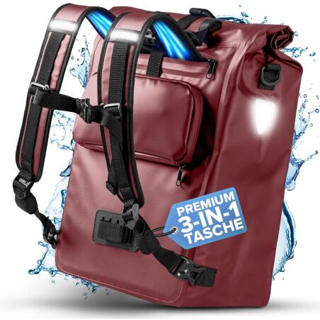 B&uuml;chel 3in1 GTR-Tasche 100 % Wasserdicht mit Rucksackfunktion 22 L