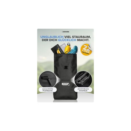 B&uuml;chel 3in1 GTR-Tasche 100 % Wasserdicht mit Rucksackfunktion 22 L