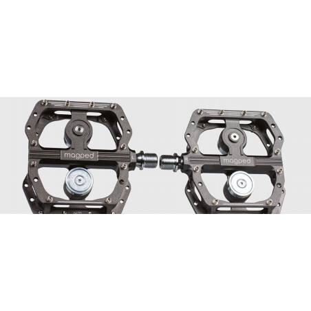 magped Enduro2 Magnetpedale 1 Paar 108 mm x 100 mm x 16 mm schwarz