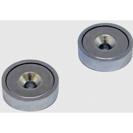 magped Neodym Ersatz Magnete 1 Paar silber