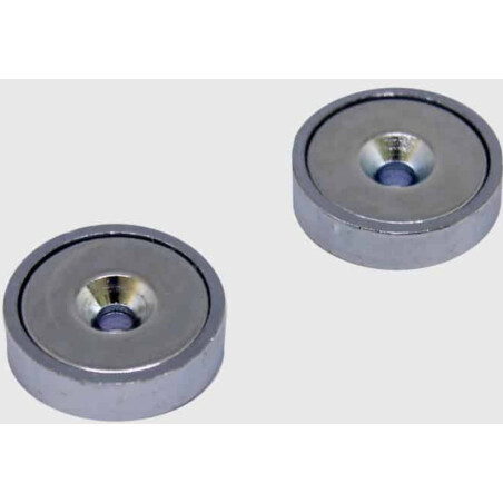 magped Neodym Ersatz Magnete 1 Paar silber