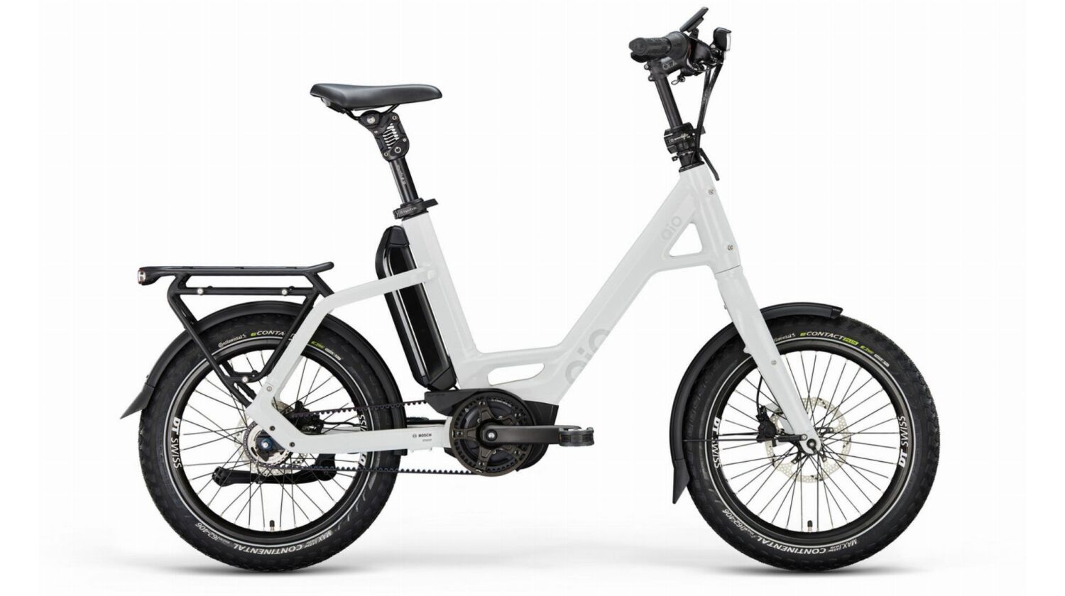 QiO EINS P-5 545 Wh E-Kompaktrad 20" crystal white 48 cm