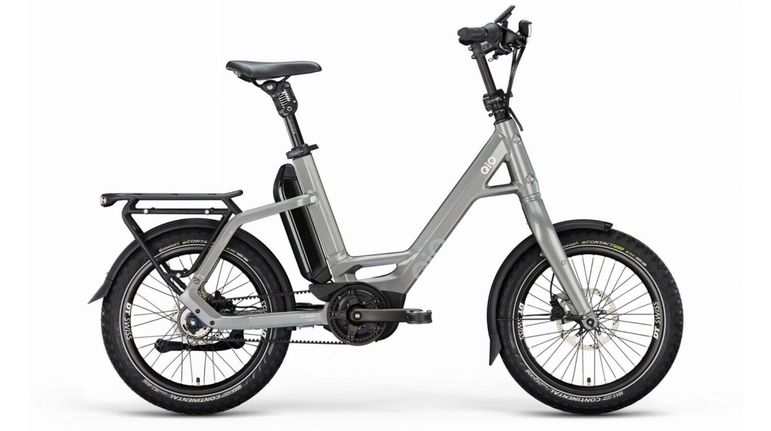 QiO EINS P-5 Rücktrittnabe 545 Wh E-Kompaktrad 20" lead metal 48 cm