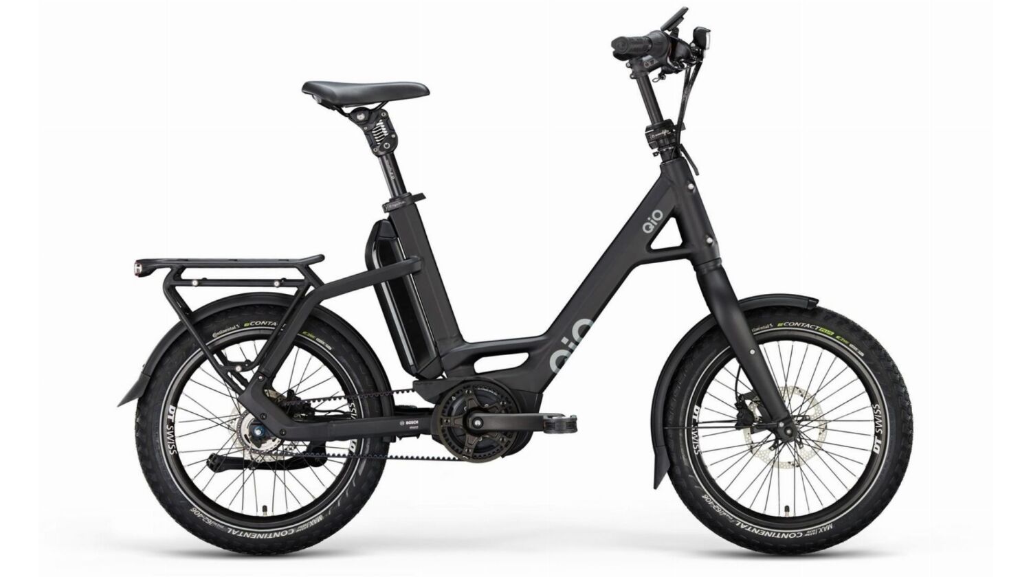 QiO EINS P-5 Rücktrittnabe 545 Wh E-Kompaktrad 20" night black matt 48 cm