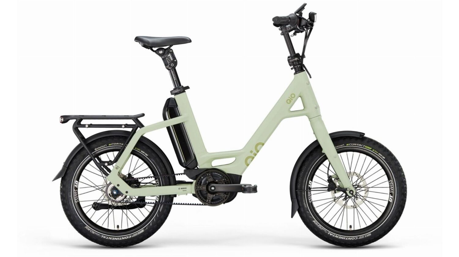 QiO EINS P-5 Rücktrittnabe 545 Wh E-Kompaktrad 20" light olive matt 48 cm