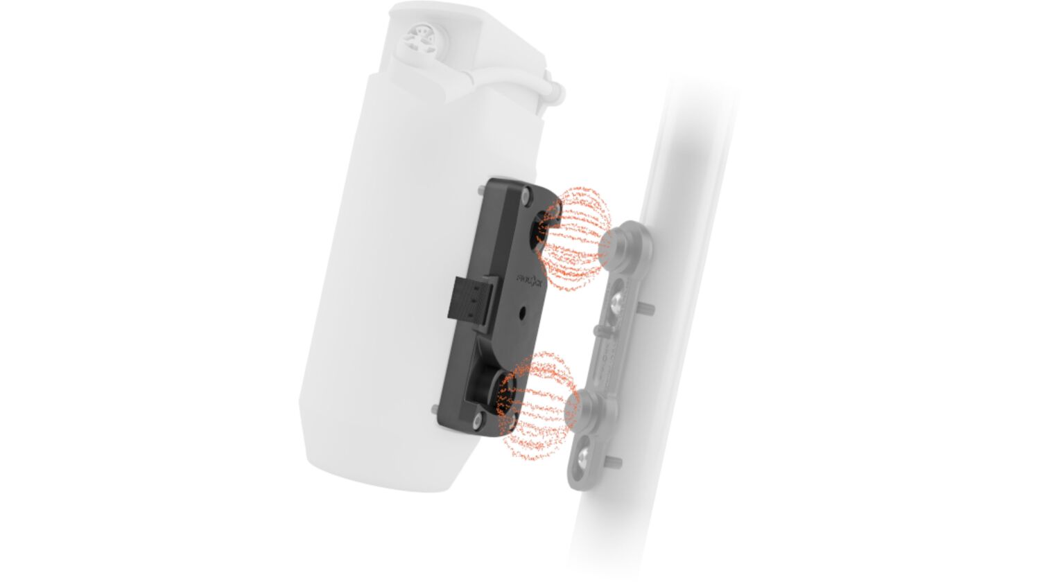 Fidlock Twist Magnet-mechanisches Haltersystem mit Verriegelungslasche für Range-Extender schwarz